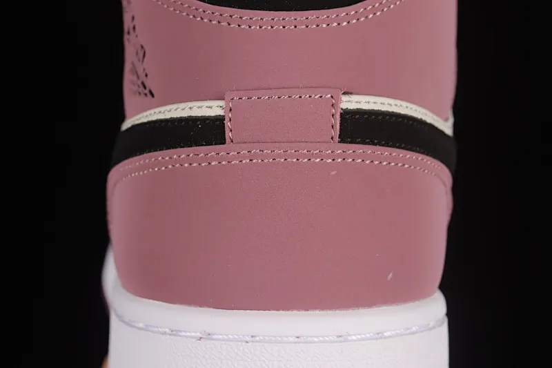 All categories Air Jordan Jordan series basketball shoes Air Jordan 1 Mid Air Jordan 1 Mid "Berry" AJ1 Joe 1 black rose red China basketball shoes DC7267-500